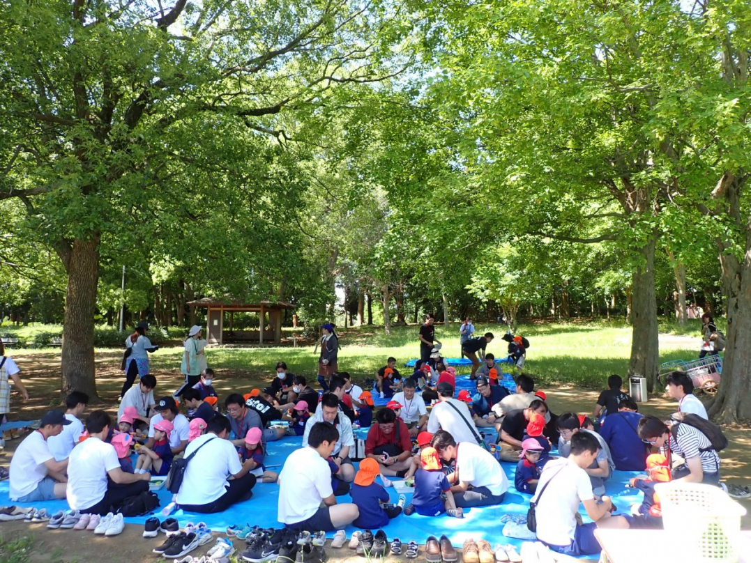 行田公園で、製作にチャレンジしました