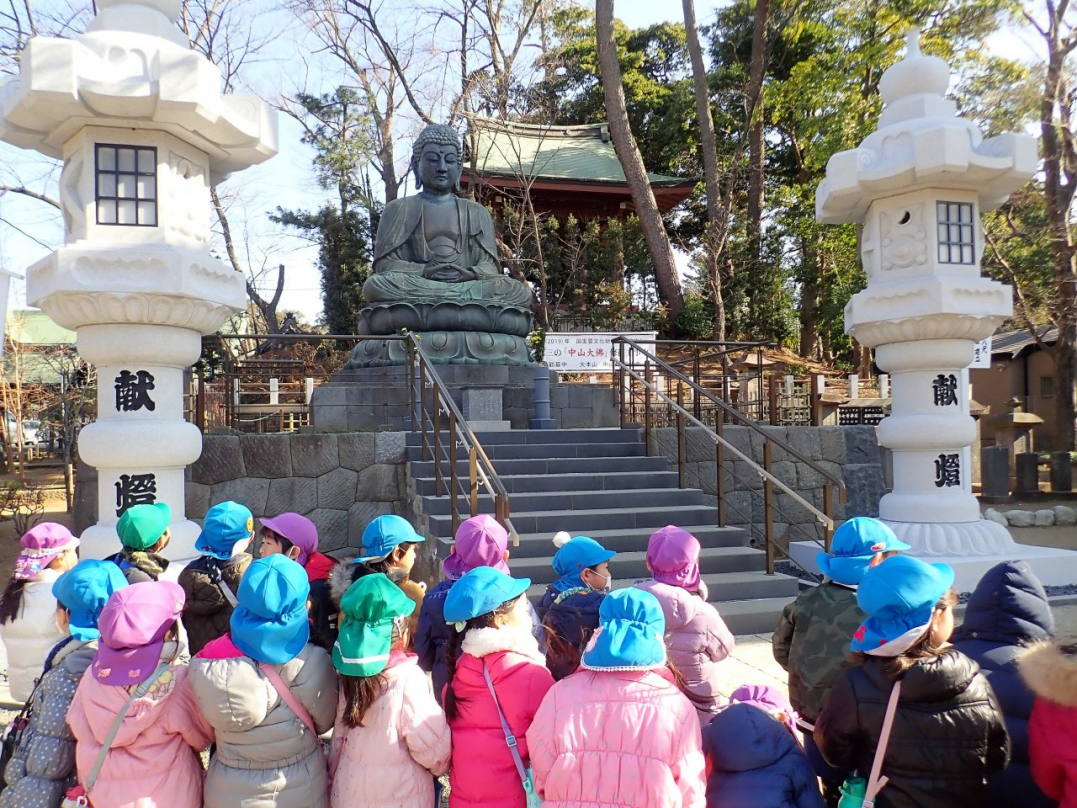 中山法華経寺での写生